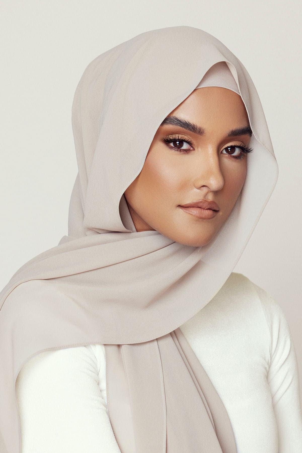 Matching Hijab & Undercap Bundle - Bone - Zahraa The Label