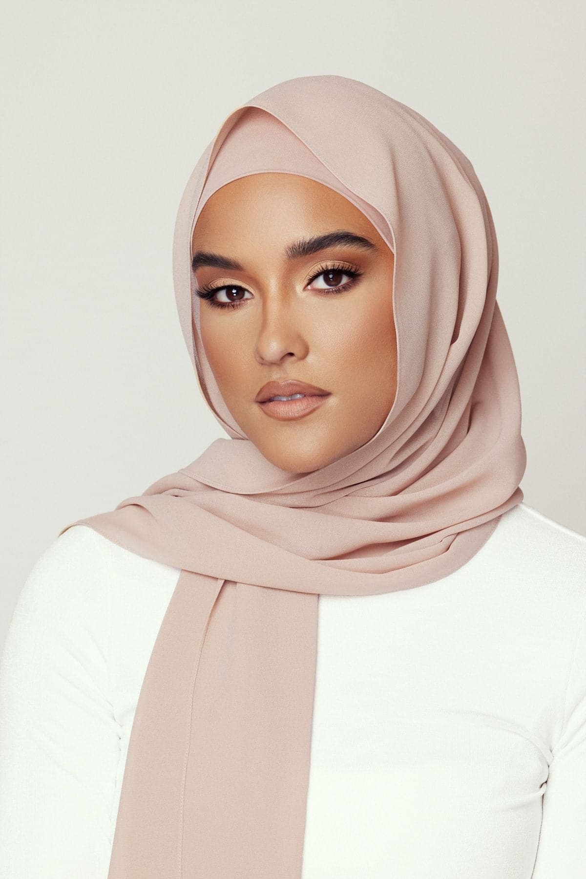 Matching Hijab & Undercap Bundle - Oat - Zahraa The Label