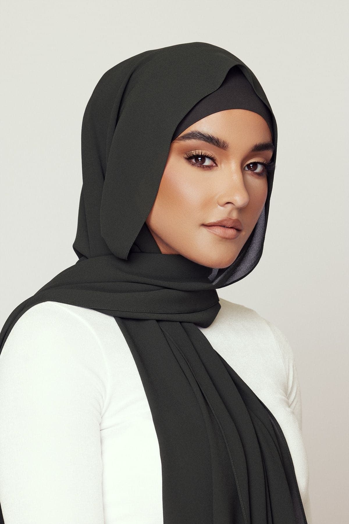 Matching Hijab & Undercap Bundle - Olive - Zahraa The Label