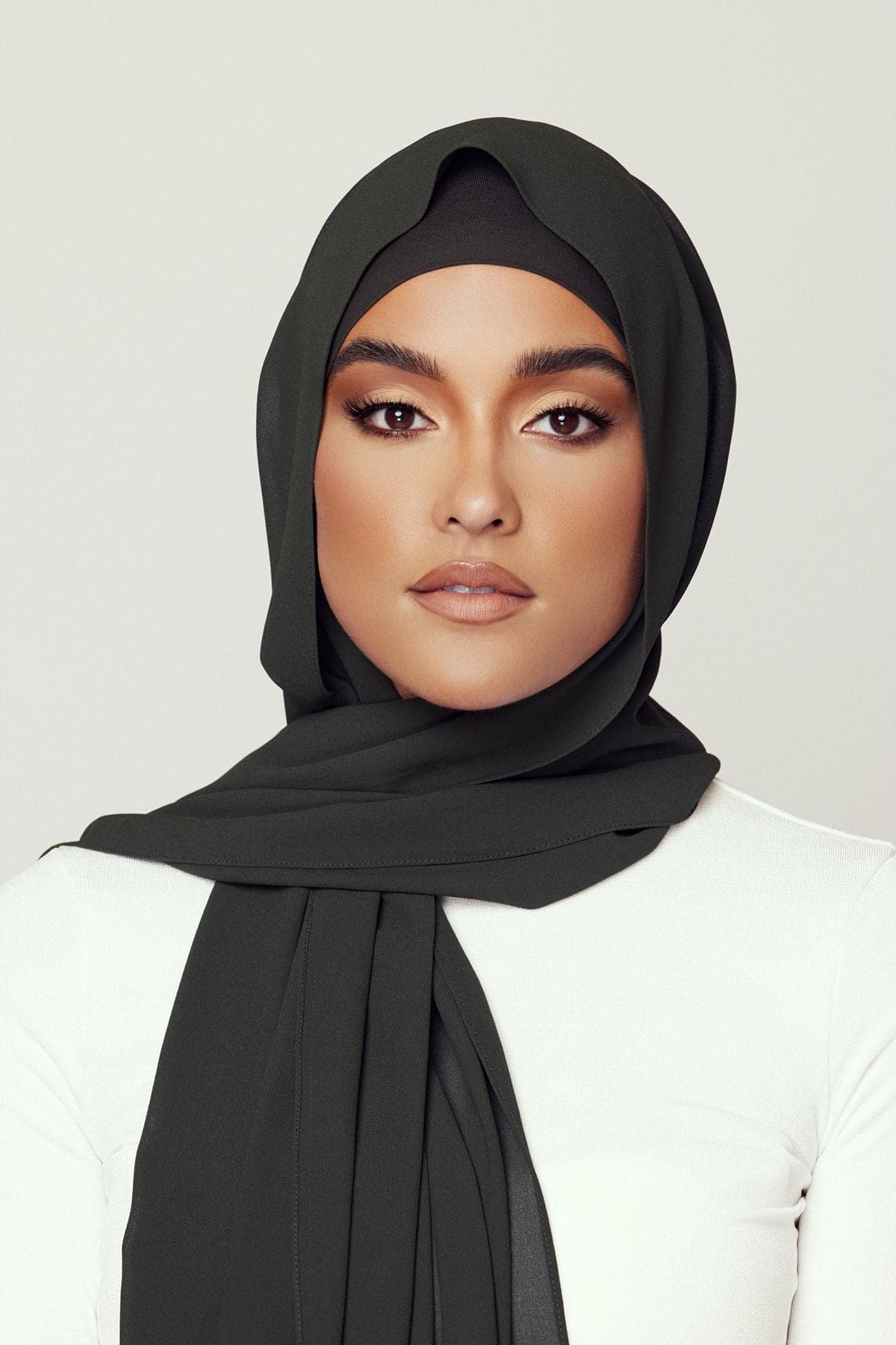 Matching Hijab & Undercap Bundle - Olive - Zahraa The Label