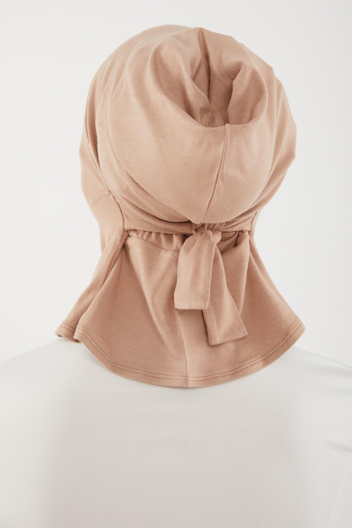 Mia Mini Neck Cover Hijab- Taupe - Zahraa The Label