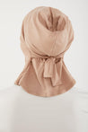 Mia Mini Neck Cover Hijab- Taupe - Zahraa The Label