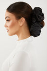 Satin Hijab Scrunchie- Black - Zahraa The Label