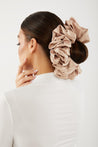 Satin Hijab Scrunchie- Nude - Zahraa The Label