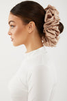 Satin Hijab Scrunchie- Nude - Zahraa The Label