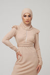 Sophia 3-Piece Modest Swimsuit - Nude - Zahraa The Label