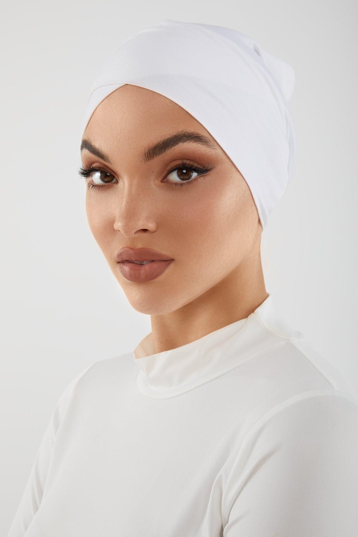 Zena Criss-Cross Undercap- White - Zahraa The Label